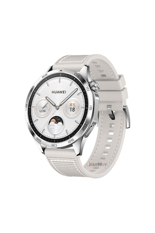 Sneezy Huawei Watch Gt4 46mm İle Uyumlu 22mm Dikiş Desenli Dokuma Silikon Kordon