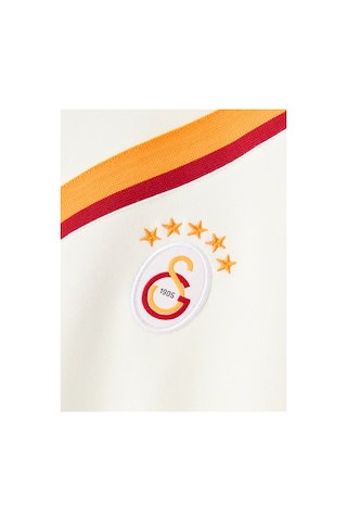 Gsstore Galatasaray Kadın Yarım Fermuar Sweatshirt K261091 Ekru Ekru