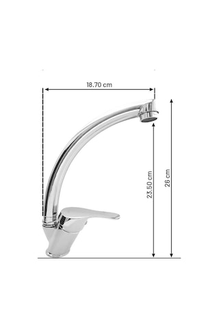 Nuss Kuğu Eviye Mutfak Bataryası - Aç Kapa 40'lık Kartuş Krom