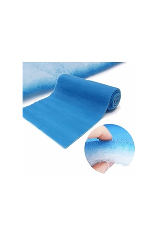 10 Mm Hava Temizleyici Filtre Pamuk 2 Katmanlı Mavi- Beyaz Tozu Durdurmak Ve Kokuyu Almak İçin Özel Filtre, Elektrostatik Filtre Pamuk Hepa Filtreleme, Klima İçin,hava Filtrasyon İçin 500x500x10mm