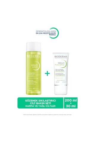 Sebium Karma Ve Yağlı Ciltler İçin Gözenek Sıkılaştırıcı Tonik 200 Ml & Bakım Kremi 30 Ml