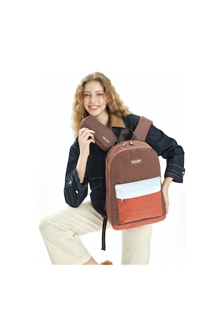 Pierre Cardin Sırt Çantası 07pc1005 Kahve