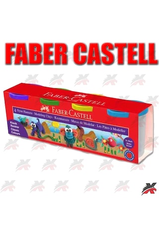 Faber Castell 4 Renk Oyun Hamuru Su Bazlı 440gr