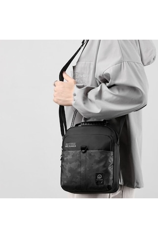 Wondernest Wepower Erkek Spor Messenger Çanta Yürüyüş Outdoor Sokak Günlük Messenger Çanta Altın