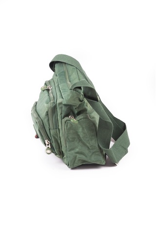 Krinkıl / Klinkır Su Geçirmez Kumaş Çok Gözlü Çapraz Kol Ve Omuz Postacı Çantası 116g Yeşil