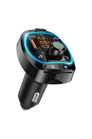 Moly Yeni Xiaoguang Fm Verici Bluetooth 5.0 Kablosuz 3usb Şarj Araba