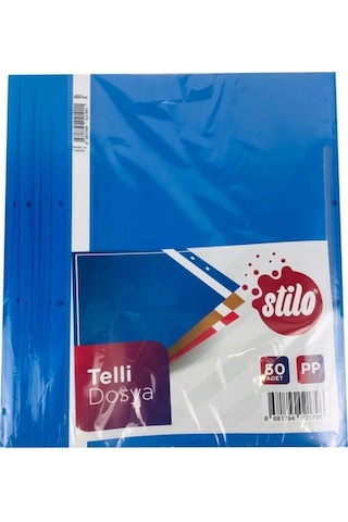 Telli Dosya Mavi 50li Mavİ