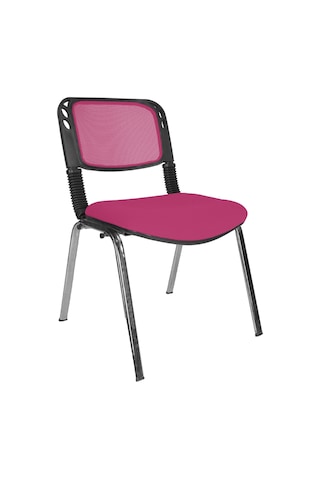 Gizmomobilya Gizmo Ofis Bekleme Misafir Koltuğu Mk1000 Form Fileli Pembe