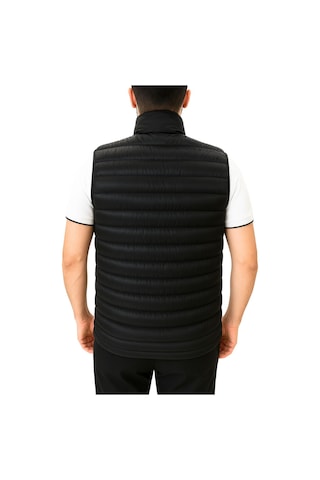 Erkek Siyah Nova Kumaş Şişme Yelek - İç Cepli Siyah