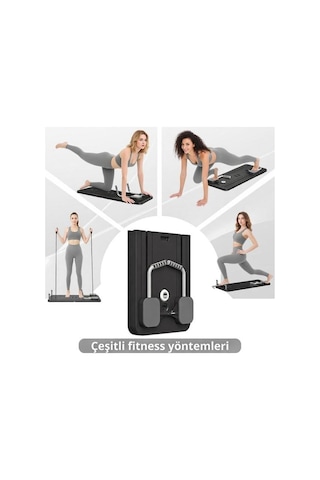 Avessa Reformer-100 Pilates Reformer Seti Siyah Siyah