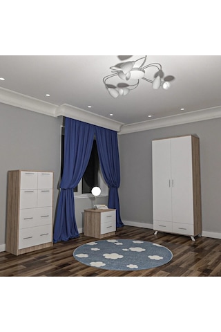 Candy Genç Odası Takımı Mdf Sis Gri