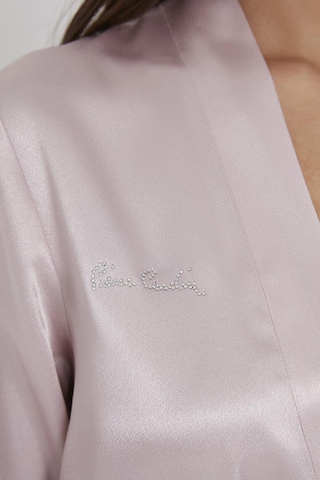 Pierre Cardin Saten Kısa Tek Sabahlık 1010 Pudra Pudra