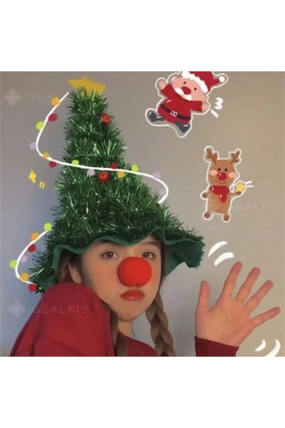 Fortunelane Noel Yeni Yıl Şapka - Turuncu Karnaval Bağlaması, Abs Plastik, 45 Cm