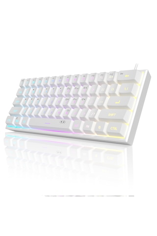 Magegee Ts91 61 Tuş Rgb Kablolu Beyaz Membran Türkçe Q Gaming Klavye