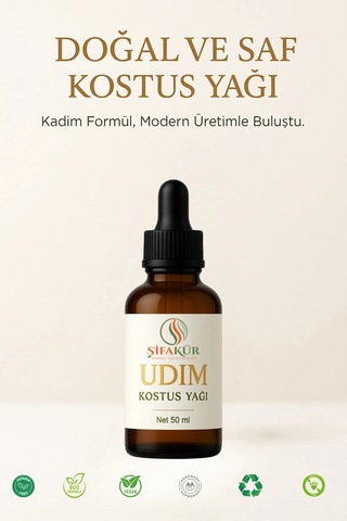 Şifakür Kostus Özlü Udi Hindi Yağı 50 ML