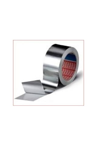 BayTaş Alüminyum Folyo Yanmaz Soba Baca Bant 4.8mm*40 Metre