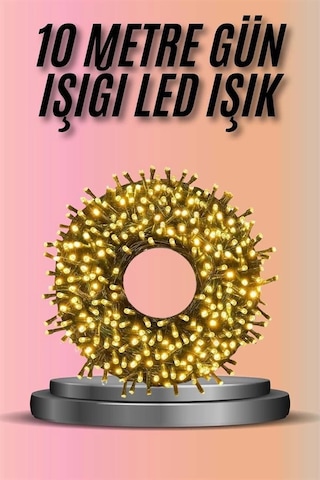 Mey İthalat Dekoratif Aydınlatma Ampüllü 10 Metre Gün Işığı Şerit Led Çok Renkli 57309451