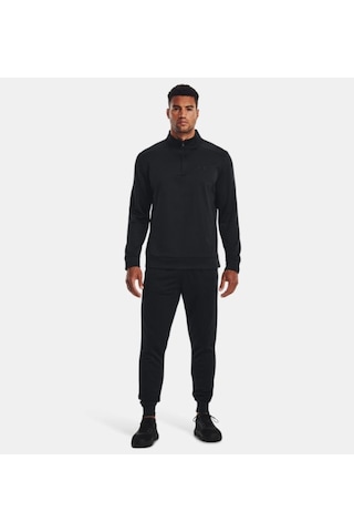 Under Armour Erkek Armour Fleece® ¼ Fermuarlı Sweatshirt 1373358-001 - Siyah