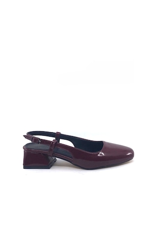Ayakkabımood Cc 150 Bordo Rugan Bayan Topuklu Ayakkabı Bordo
