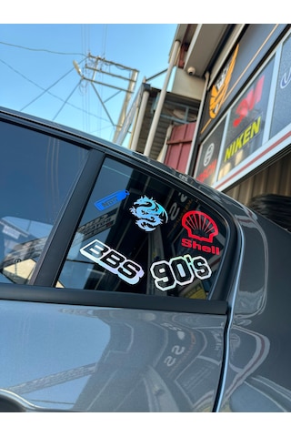 5 Li Oto Sticker Seti Hardmachine 0