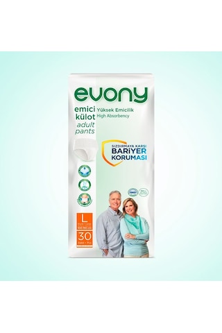 Evony Emici Külot Unisex Large 30'Lu