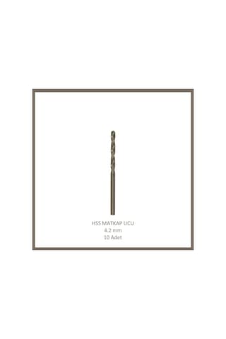 Hss Matkap Ucu 4,2 Mm, Metal, Ahşap, Plastik İçin 10 Adet