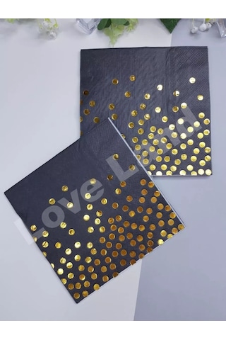 Love Land Paper Kağıt Peçeteler Küçük Bayramdo Stuart 33x33 Cm 24 Adet 177629299 Siyah