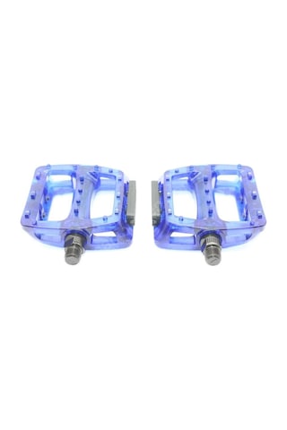 Neco Wp601 Geniş Mtb Bmx Platform Pedal 110 X 100 Mm 415 Gram Transparan Mavi