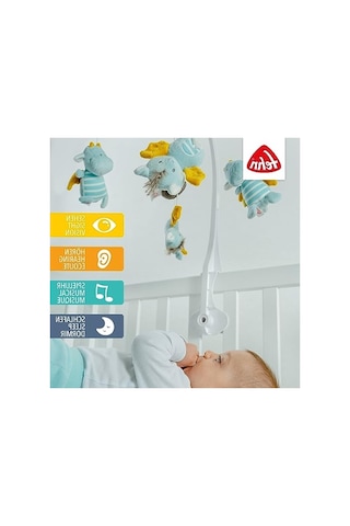Sevimli Hayvanlarla Müzik Kutusu Mobil Bebek Oyuncağı