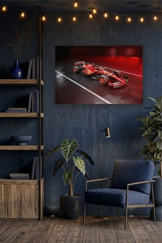 Formula 1 Motors Temalı Dekoratif Cam Tablo -28