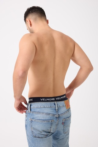 Velmore Erkek Boxer 6 Lı Premium Kutu Pamuklu Likralı Beden S - 5xl Siyah - Beyaz
