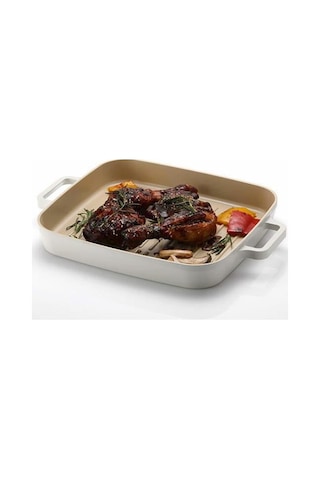 Neoflam Fika Dikdörtgen Alüminyum Grill Tava 28 CM