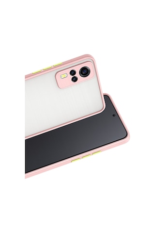 Newface - 400 - Vivo Y53s Kılıf Montreal Silikon Kapak - Csmo-tex - - Pembe