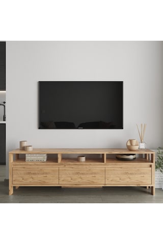 Atlas 3 Kapaklı Tv Ünitesi 160 Cm Atlantik Çam