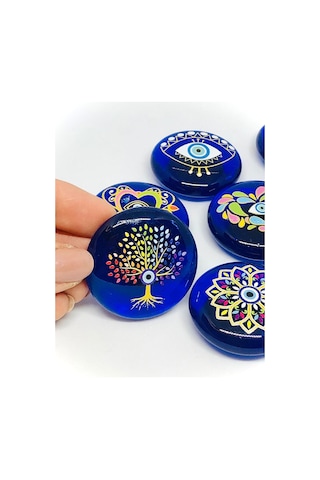 Hayat Ağacı Nazar Boncuklu Magnet, Dekoratif Obje, Buzdolabı Süsü
