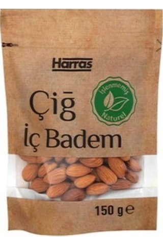 Çiğ Badem Içi Premium Işlenmemiş Raw Vegan Atıştırmalık- 4 Adet X 150 Gr