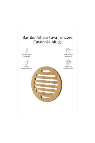 Kamptek Ahşap Yuvarlak Nihale / Tencere Altlığı / Çaydanlık Altlık Bambu Yeni Nesil Nihale Diğer Kamptek Ahşap Yuvarlak Nihale / Tencere Altlığı / Çaydanlık Altlık Bambu Yeni Nesil Nihale Diğer