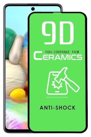 Samsung Galaxy Uyumlu A71 Tam Kaplayan Nano Seramik Esnek Ekran Koruyucu
