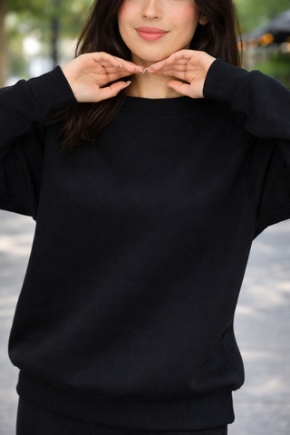 Buyolog Kadın Oversize Premium 3 İplik Şardonlu Sweatshirt Çok Renkli