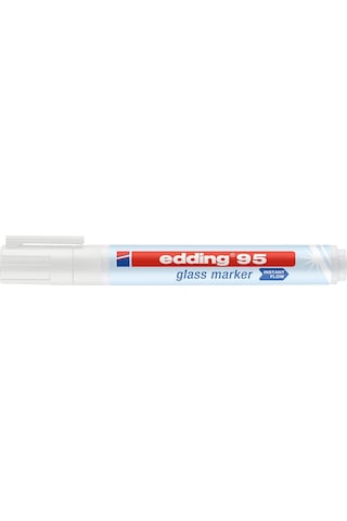 Edding 95 Cam Yazı Tahtası Kalemi Beyaz Ed95049