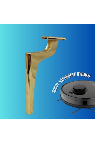 14 Cm Metal Zirve Ayak Koltuk Ayağı Mobilya Ayağı Ünite Ayağı Konsol Ayağı Puf Berjer Ayağı Gold
