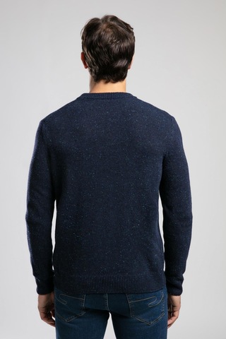 Lee Cooper Jos Erkek O Yaka Kazak Mavi Koyu İndigo-21060 Indigo