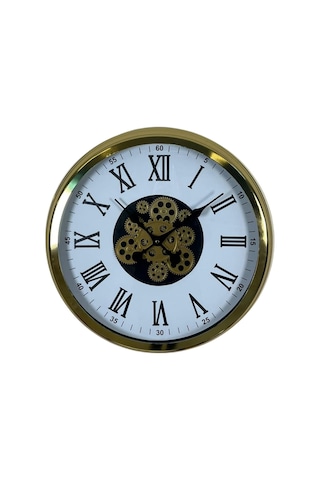 Aurelius Gold 60 Cm Çarklı Duvar Saati Çok Renkli