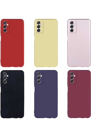 Zore Galaxy Uyumlu M52 Kılıf Premier Silikon Kapak - Gold Gold