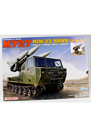 Dragon 3588 1/35 Ölçek, M727 Paletli Güdümlü Füze Taşıyıcı Ve Mım-23 Hawk M192 Uçaksavar Füze Fırlatıcı Kombine Seti, Plastik M
