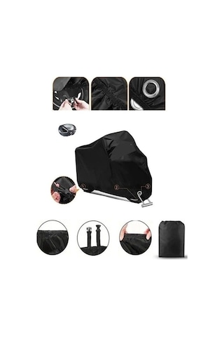 Hero Xpulse 200t Siyah Kilit Uyumlu Motor Brandası Ultra Kalın Motosiklet Brandası