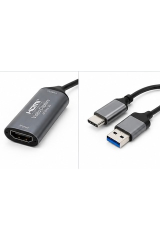 Hdmı Video Capture Kartı 4k 30hz Giriş 1080p 60hz Çıkış Usb 3.0 / Type-c Görüntü Yakalama Adaptörü