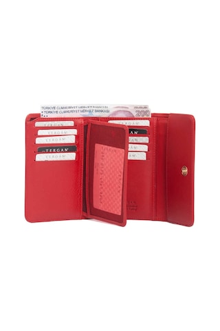 Tergan Kırmızı Deri Kadın Cüzdan - S1cb00005730-a86 Kırmızı