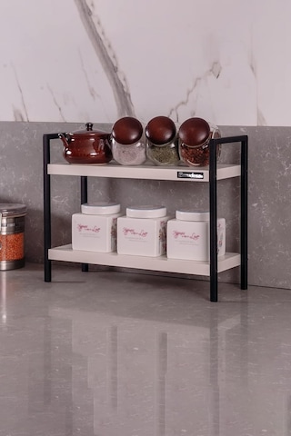 Mudesa Mdsmur0002 Metal Masa Tezgah Üstü Düzenleyici Organizer Banyo Mutfak Rafı Kitaplık Baharatlık Çok Renkli