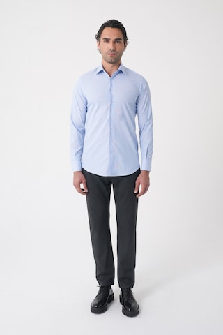 Bisse Modern Fit Pamuk Mavi Erkek Gömlek Gmkls092230024 D35 Mavi